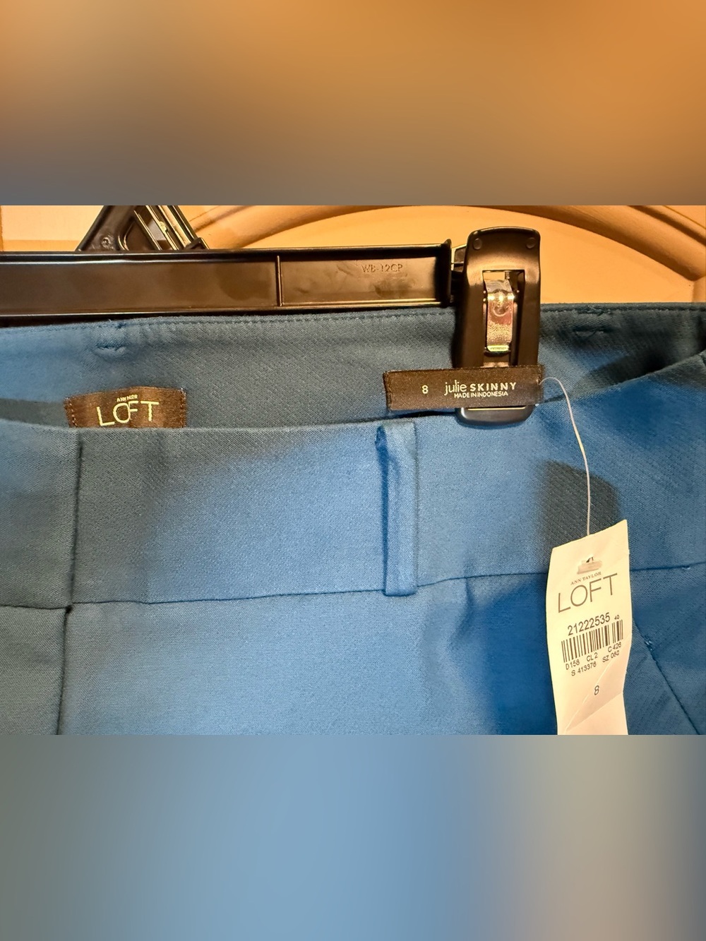 LOFT Teal Blue Ankle Pants - Picture 4 of 4